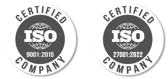 TeamCloud ISO9001:2015 and 27001:2022 Logo
